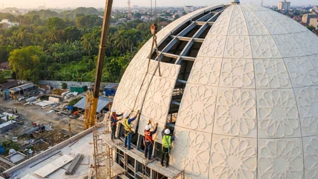 kelebihan kubah masjid grc